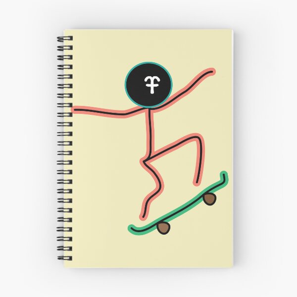 Item preview, Skateboarder stickman designed and sold by fluffyfamcraft.