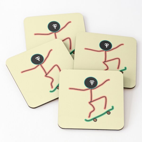Item preview, Skateboarder stickman designed and sold by fluffyfamcraft.