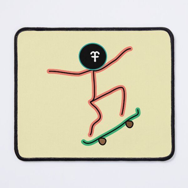 Item preview, Skateboarder stickman designed and sold by fluffyfamcraft.