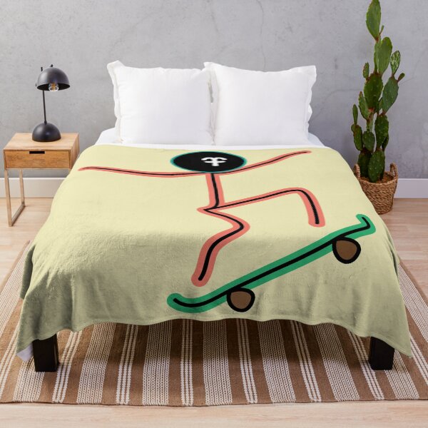 Item preview, Skateboarder stickman designed and sold by fluffyfamcraft.