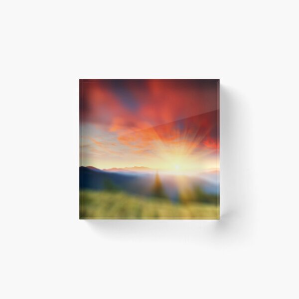 Item preview, Breathtaking Sunrise Over Mountain Landscape With Blurred Aesthetic  designed and sold by DEC02.