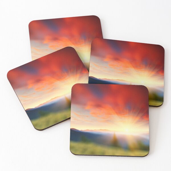 Item preview, Breathtaking Sunrise Over Mountain Landscape With Blurred Aesthetic  designed and sold by DEC02.