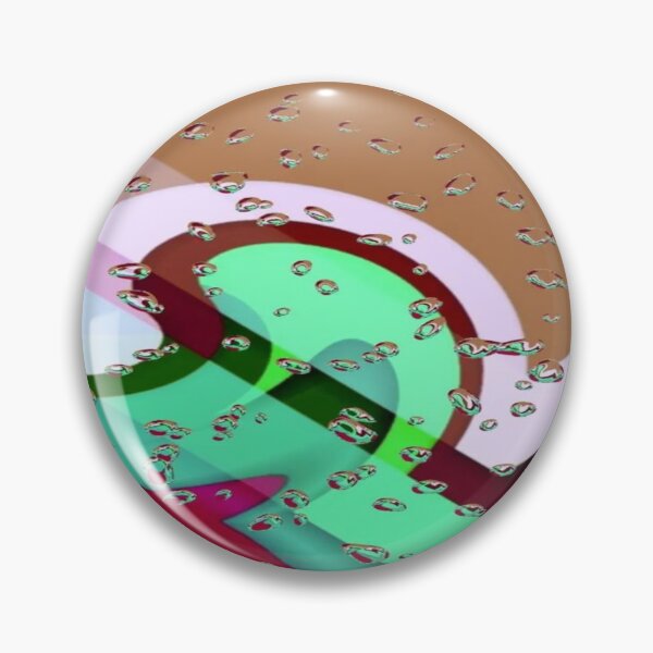 Item preview, Abstract Art in the Rain: Abstract Geometric Shapes with Water Droplets - Retro Color Blocks & Rain Texture designed and sold by RAYBIL.