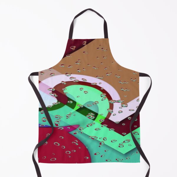 Item preview, Abstract Art in the Rain: Abstract Geometric Shapes with Water Droplets - Retro Color Blocks & Rain Texture designed and sold by RAYBIL.
