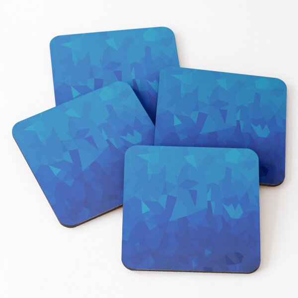 Item preview, Blue Geometric Low Poly Abstract Art | Blue Mirage designed and sold by Lauren Visual Arts.