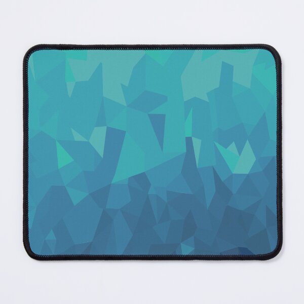 Item preview, Turquoise Geometric Low Poly Abstract Art | Lagoon Prism designed and sold by Lauren Visual Arts.