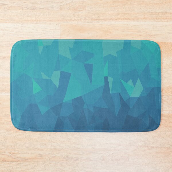 Item preview, Turquoise Geometric Low Poly Abstract Art | Lagoon Prism designed and sold by Lauren Visual Arts.