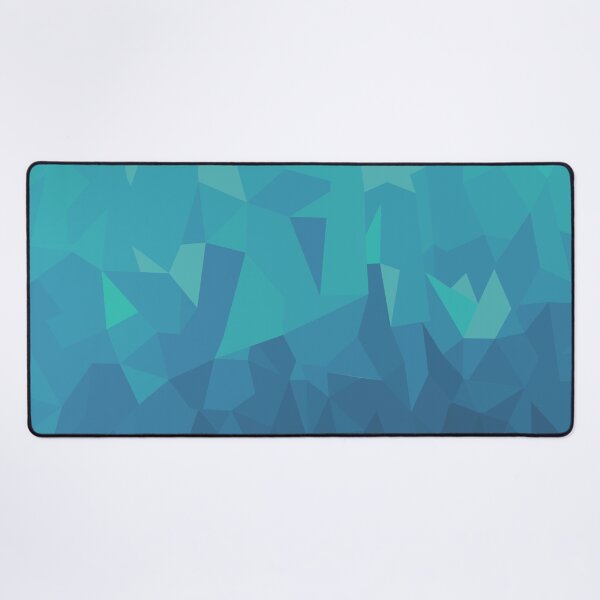 Item preview, Turquoise Geometric Low Poly Abstract Art | Lagoon Prism designed and sold by Lauren Visual Arts.