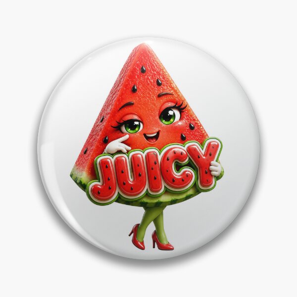 Item preview, Juicy Watermelon Kawaii Cute Flirty Fruit Pun Sticker designed and sold by RoPrincess.