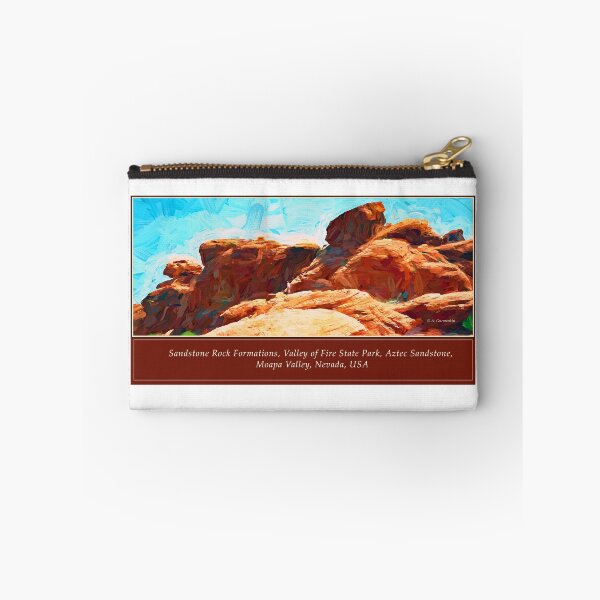 Item preview, Rock Formations, Valley of Fire State Park, Aztec Sandstone, Moapa Valley, Nevada, USA, Digital Illustration designed and sold by AMacGPhilly.