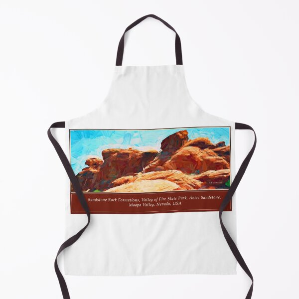 Item preview, Rock Formations, Valley of Fire State Park, Aztec Sandstone, Moapa Valley, Nevada, USA, Digital Illustration designed and sold by AMacGPhilly.