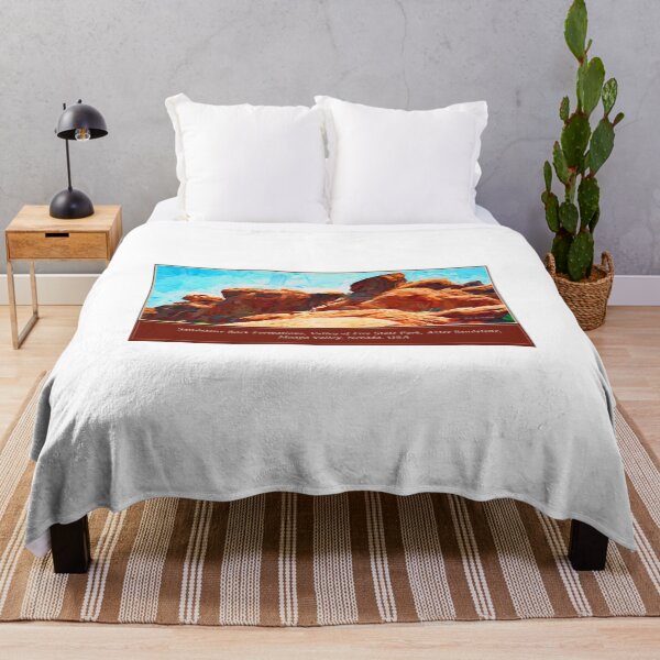 Item preview, Rock Formations, Valley of Fire State Park, Aztec Sandstone, Moapa Valley, Nevada, USA, Digital Illustration designed and sold by AMacGPhilly.