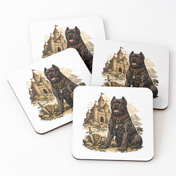 Item preview, Cane Corso with medieval castle designed and sold by Daily Quirk.
