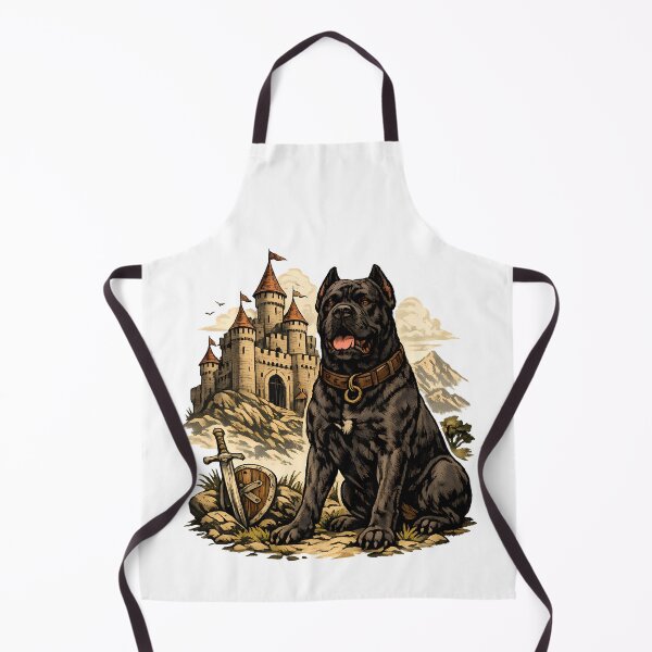 Item preview, Cane Corso with medieval castle designed and sold by Daily Quirk.