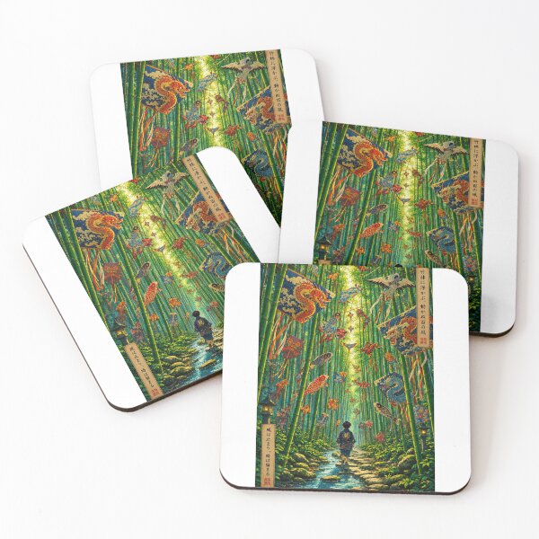 Item preview, The Forest of Eternal Kites – Japanese Ukiyo-e Fantasy designed and sold by Substance_life.