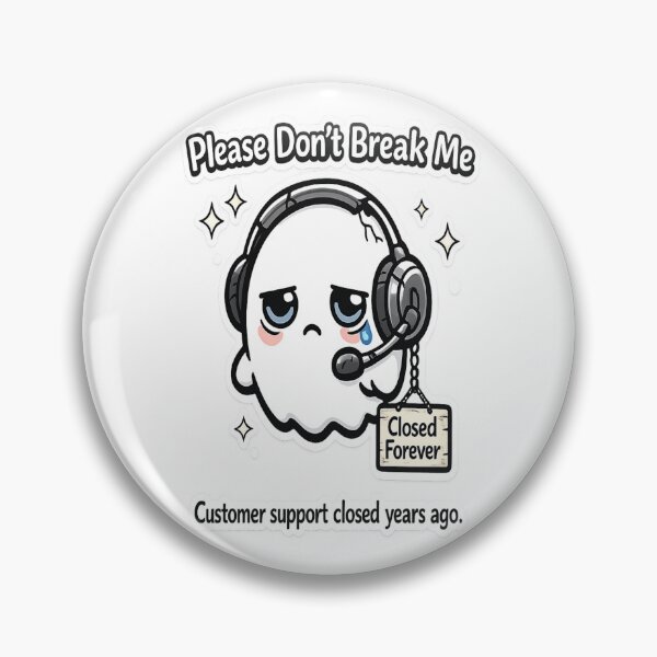 Item preview, Broken Customer Support Ghost  designed and sold by Mindful56.
