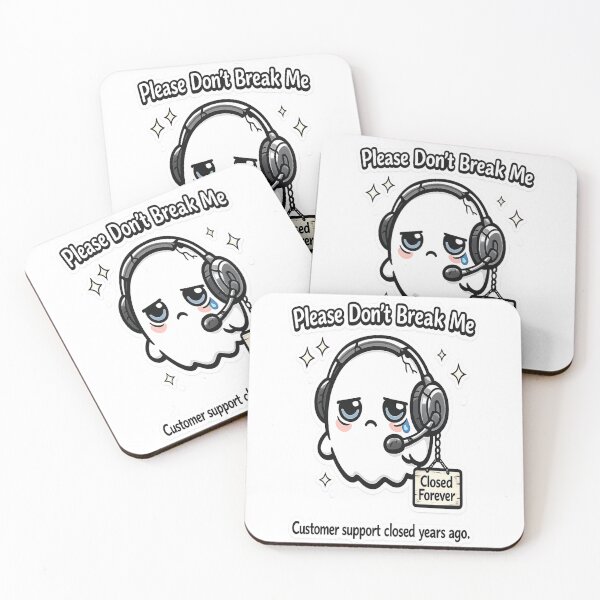 Item preview, Broken Customer Support Ghost  designed and sold by Mindful56.