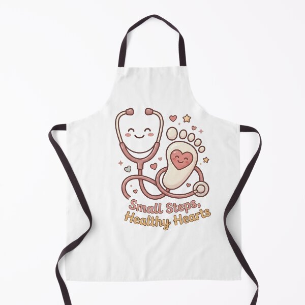 Item preview, Small Steps Healthy Hearts Cute NICU & Pediatric Nurse Sticker designed and sold by Nurse Craft Studio.