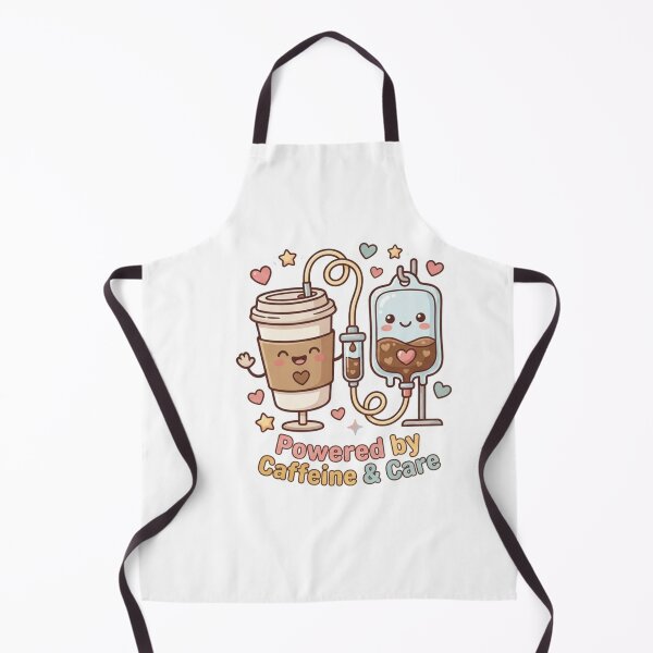 Item preview, Powered by Caffeine & Care Cute Nurse Coffee IV Drip Sticker designed and sold by Nurse Craft Studio.