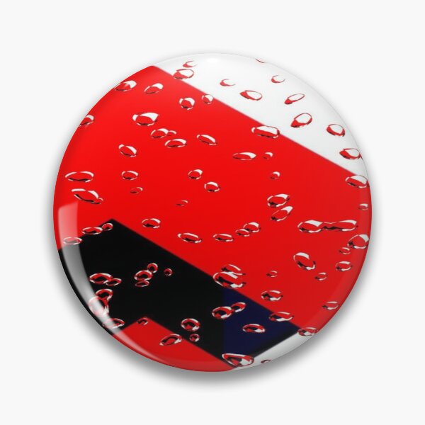Item preview, Abstract Geometric Red, Black and White in the Rain - Bold Graphic Design with Water Droplet Texture designed and sold by RAYBIL.