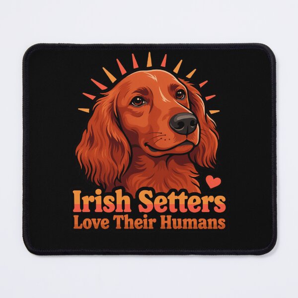 Item preview, Dog Pet Owner Irish Setters Love Their Humans Owner Pet Dog  Art Design designed and sold by fantasticdesign.
