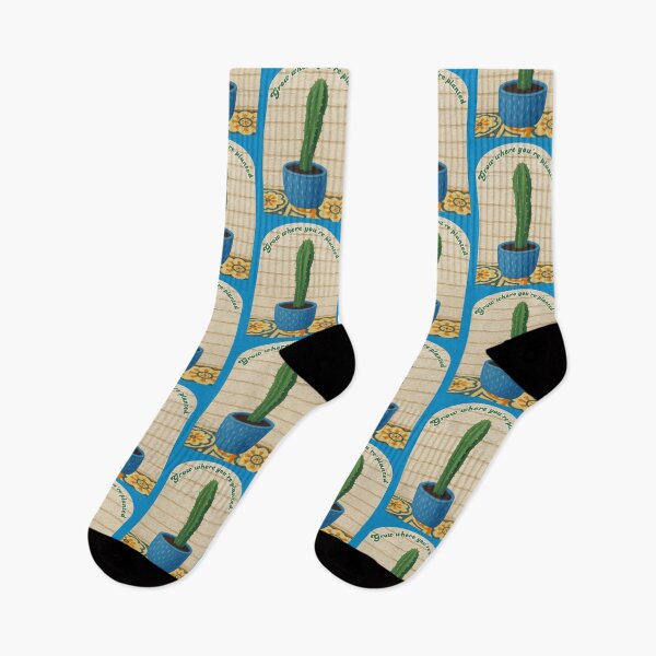 Item preview, Grow Where You're Planted Cactus Saying Arizona designed and sold by InkyCorvid.