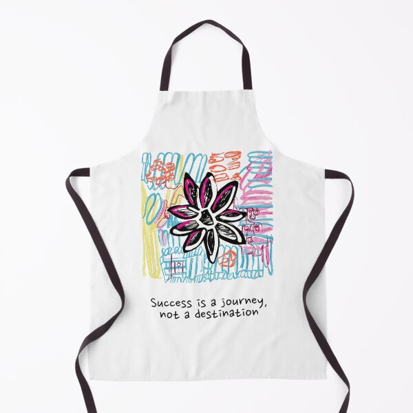 Item preview, Success Is A Journey Abstract Flower Scribble Art Print designed and sold by AVNGR-Design.