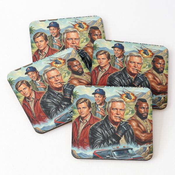Item preview, The A-Team Fine Art Tribute designed and sold by Art's Diner.