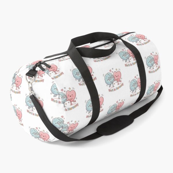 Item preview, Work in Harmony Cute Brain and Heart Medical Nurse Sticker designed and sold by Nurse Craft Studio.