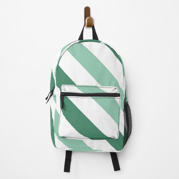 Item preview, Green diagonal striped pattern designed and sold by Pattern Petals.