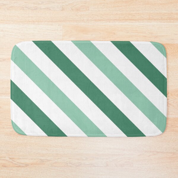 Item preview, Green diagonal striped pattern  designed and sold by Pattern Petals.