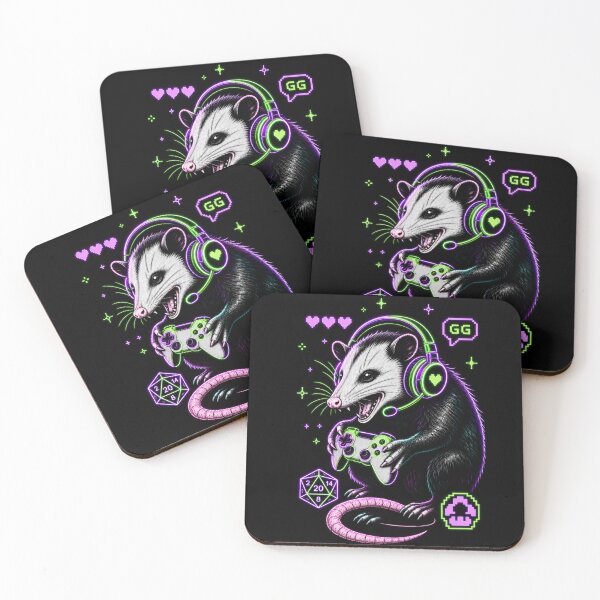 Item preview, Funny Opossum Gaming Controller Headphones designed and sold by Oddlycuteart .