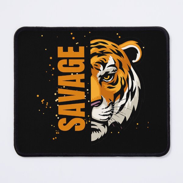 Item preview, Savage Tiger Face Graphic T-Shirt | Fierce Wild Animal Big Cat Vintage Design designed and sold by DealNest.