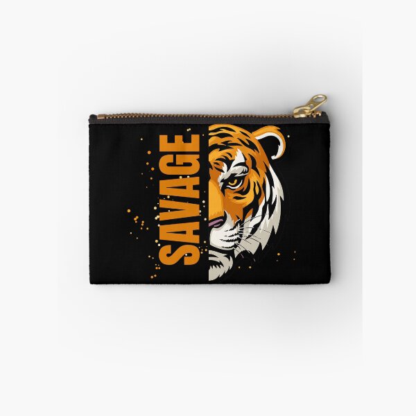 Item preview, Savage Tiger Face Graphic T-Shirt | Fierce Wild Animal Big Cat Vintage Design designed and sold by DealNest.