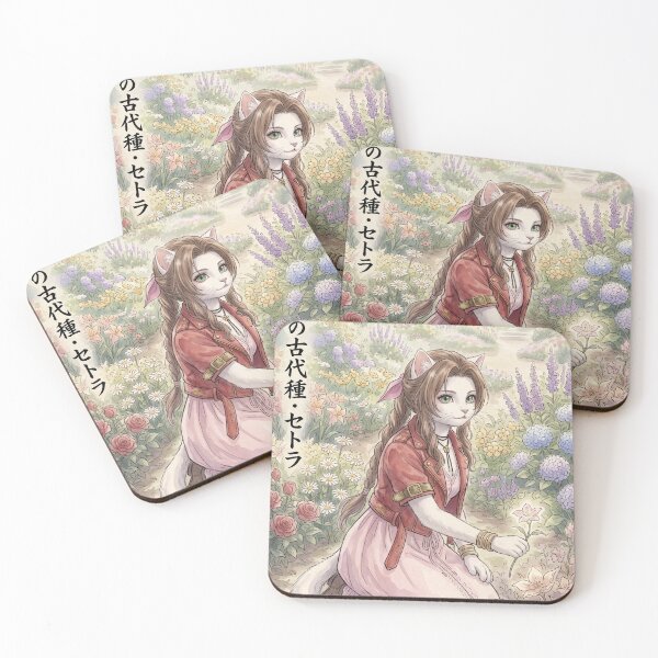 Item preview, Flower magic cat in a mystical fantasy watercolor garden designed and sold by TheCoolCatsMx.