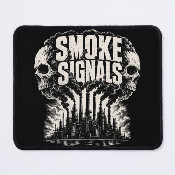 Item preview, Smoke Signals | Vintage Industrial Skull & Smoke Graphic designed and sold by FadedFrequency.