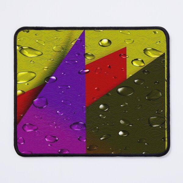 Item preview, The Relief of Colors in the Rain: Textured Geometric Shapes in the Rain - Colorful Abstract Art with 3D Water Droplets designed and sold by RAYBIL.