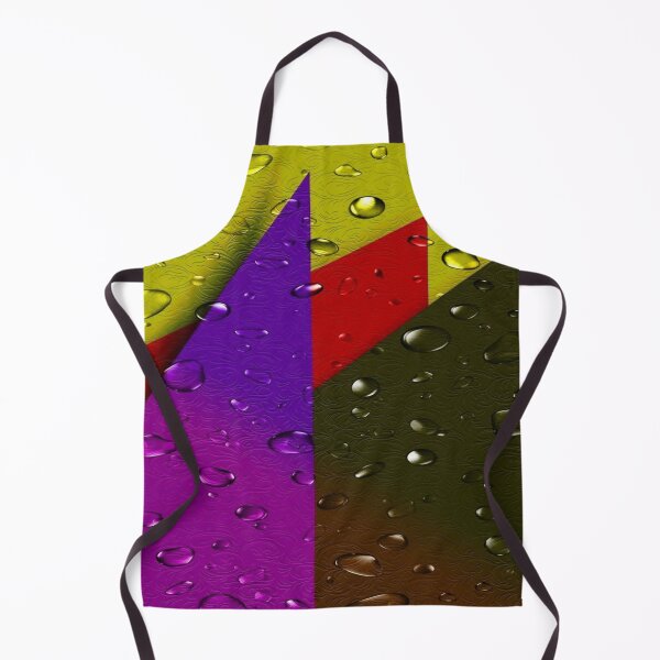 Aperçu de l'œuvre Le Relief des Couleurs sous la Pluie Formes Géométriques Texturées sous la Pluie - Art Abstrait Coloré avec Gouttes d'Eau 3D créée et vendue par RAYBIL.
