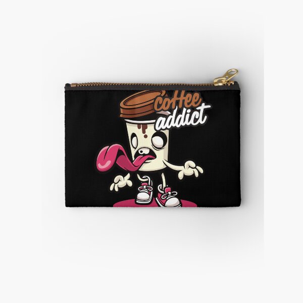 Item preview, Adorable Coffee Addict Cartoon Character designed and sold by StickerAndLove.
