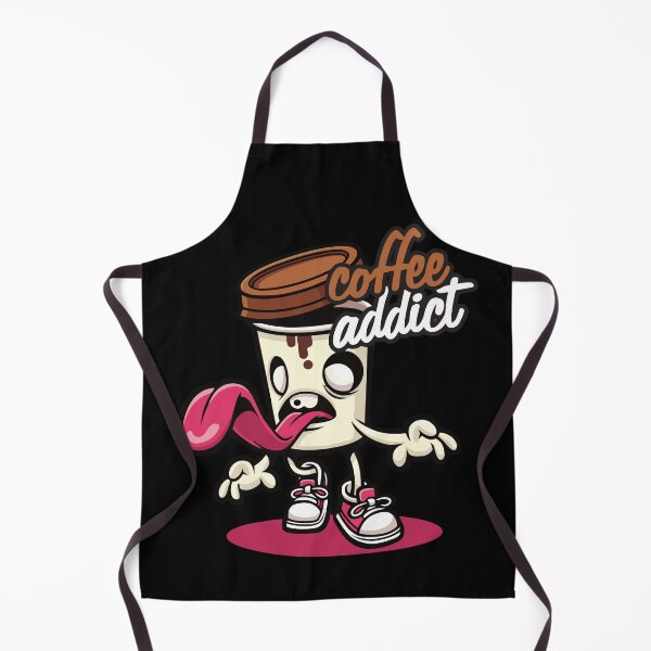 Item preview, Adorable Coffee Addict Cartoon Character designed and sold by StickerAndLove.