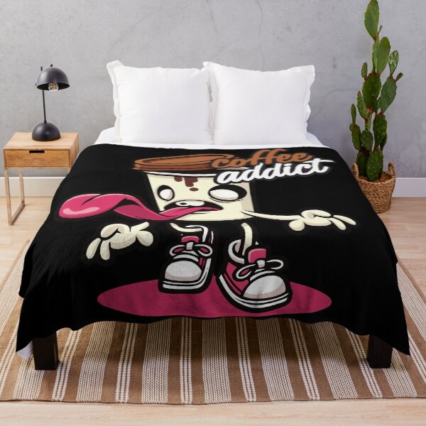 Item preview, Adorable Coffee Addict Cartoon Character designed and sold by StickerAndLove.
