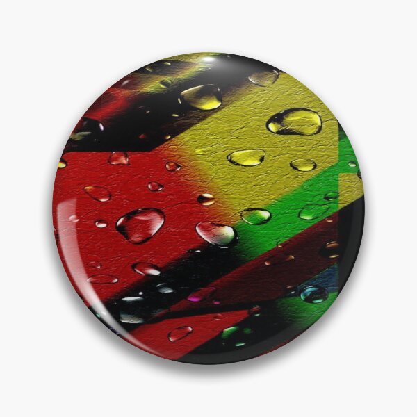 Item preview, The Chromatic Explosion of Wet Leather: Diagonal Rainbow Stripes on Textured Leather in the Rain - Abstract Art with Realistic Water Droplets designed and sold by RAYBIL.