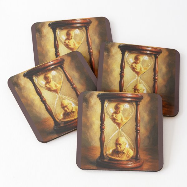 Item preview, Hourglass of Life — Child to Elder Time Passage Art designed and sold by RamyGallery.