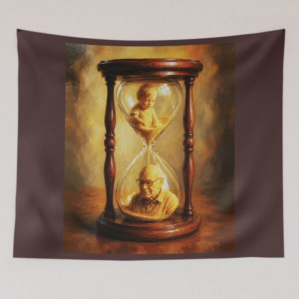 Item preview, Hourglass of Life — Child to Elder Time Passage Art designed and sold by RamyGallery.