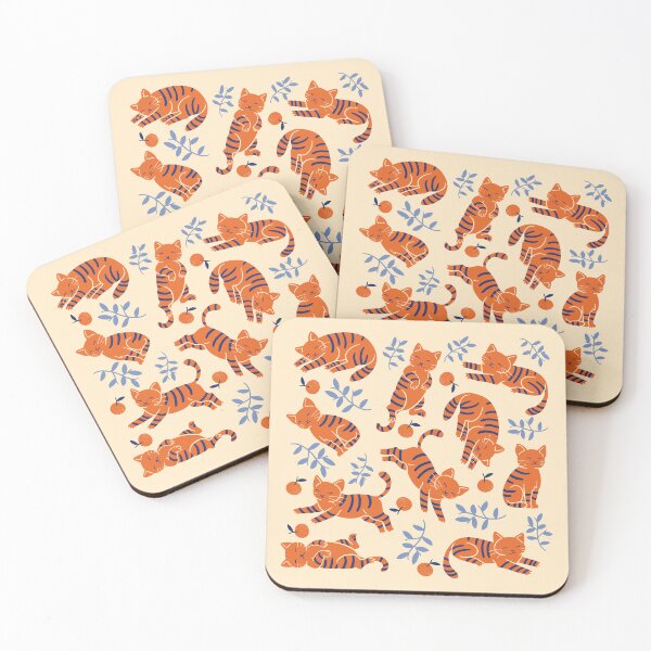 Item preview, Orange Cat Pattern designed and sold by Wlaurence.