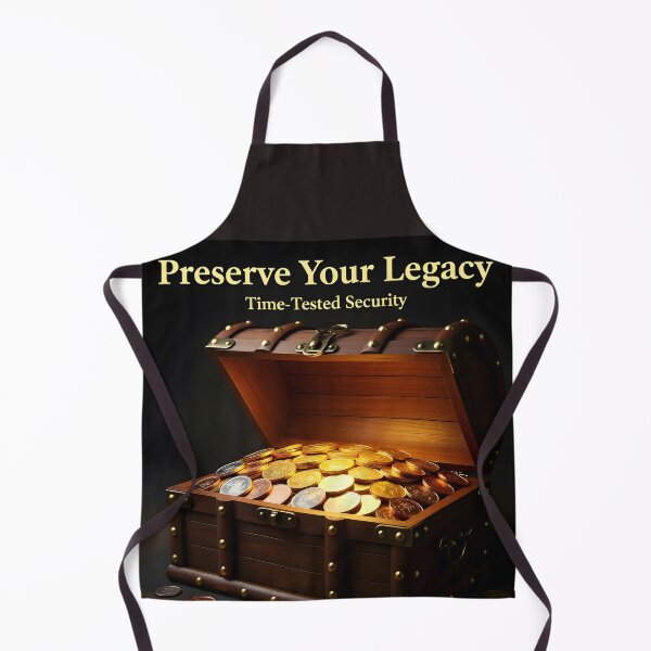 Item preview, Preserve Your Legacy Treasure Chest Poster: Golden Century Numismatic Art Canvas designed and sold by Creative-RE.
