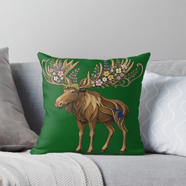 Item preview, Michigan Moose | Northern Wildlife Artwork designed and sold by FreshWaterWares.