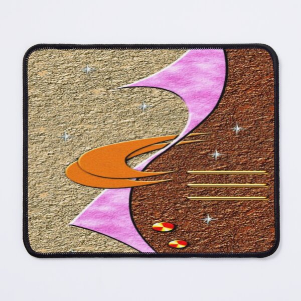 Item preview, The Cosmic Journey of Retro Design: Abstract Retro Shape in Purple & Orange - Vintage Graphic Art with Stars and Granular Texture designed and sold by RAYBIL.