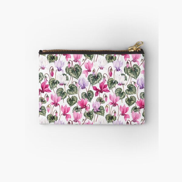 Item preview, Cyclamen Swept Back Watercolor Seamless Botanical Pattern designed and sold by Inkworksbyshery.