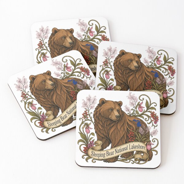 Item preview, Sleeping Bear National Lakeshore | Michigan Bear Artwork designed and sold by FreshWaterWares.